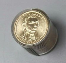 Danbury Mint John Adams Presidential Dollar Coin Roll of 12 Uncirculated - £19.29 GBP