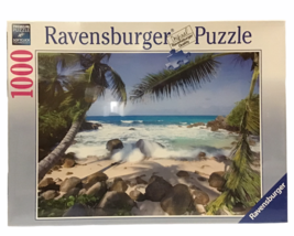 Ravensburger 1000 Piece Puzzle Seaside Beauty Factory Sealed 27" x 20" 2010 New - $34.15