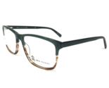 Adin Thomas Eyeglasses Frames AT-450 C1 Clear Brown Green Square 55-17-145 - $55.91