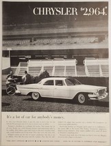 1962 Print Ad Chrysler Newport 4-Door Sedan at Horse Racing Track Jockey Sulky - $15.28