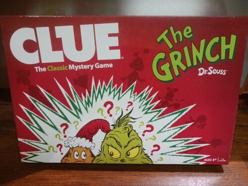 Primary image for Dr Seuss The Grinch Who Stole Christmas Classic Clue Mystery Game (Open Box)