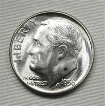 1956-P Roosevelt Dime GEM+ UNC Coin AD840 - £12.85 GBP