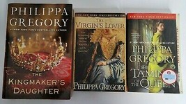 3 Philippa Gregory Books Lot Kingmakers Daughter Taming Of Queen England - £9.01 GBP