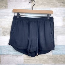 Old Navy Pull On Lounge Shorts Black Drawstring Mid Rise Comfort Womens XS - $13.85