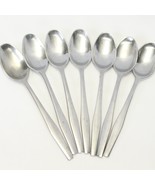 Dansk Variation V Oval Soup Spoons 8 1/4&quot; IHQ Japan 18/8 Satin Lot of 7 - $48.99