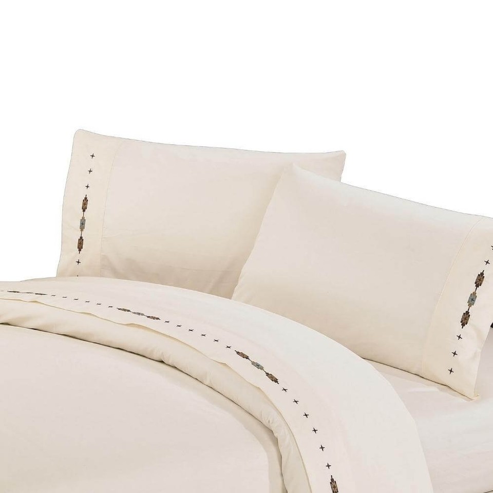 Andes Embroidered 350TC Sheet Set for Elegant Bedding - $160.27+
