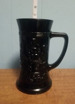 Indiana Glass Tiara Black Amethyst Stein Tavern Scene - £6.22 GBP