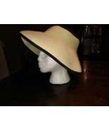Sun N Sand Headwear Tan And Black Floppy Hat/Visor Adjustable Band One Size - $19.70