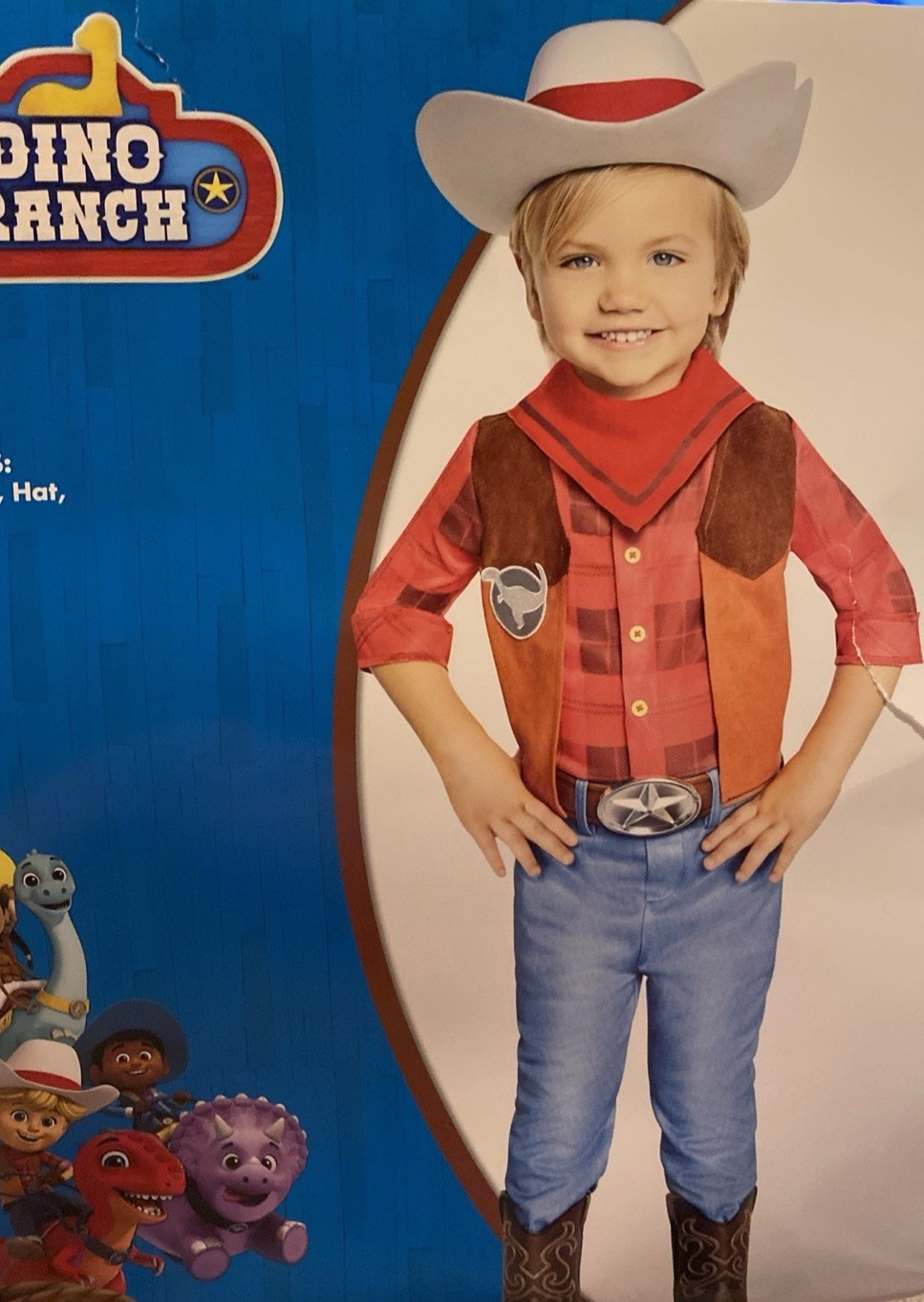 Spirit Halloween Dino Ranch Jon Costume Toddler 5T - 6T NWT - $35.14