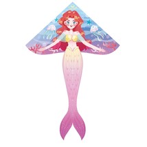 Mermaid Kites, Large Beautiful Kite Easy To Fly For Beginners With 328 Ft Line &amp; - £22.13 GBP