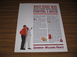 1962 Print Ad Sherwin-Williams Paint Home Owner &amp; Painter Cleveland,OH - $9.25