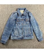 Madewell Denim Jacket Womens Medium Classic Blue Trucker 100% Cotton Adults - $62.75 CAD
