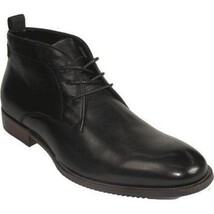 Men's Steve Madden Boot High Top Shoes Lace up Soft Leather Shaunn Black image 5