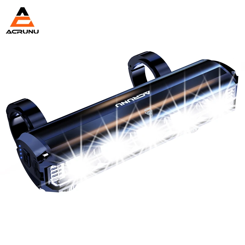 Acrunu Bicycle Lighting Powerful Bicycle Flashlight 2600lumen Waterproof Front - £14.26 GBP+