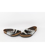 Vintage Birkenstock Womens 7 Distressed Leather Buckle Strap Sandals Lig... - $49.45