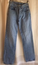 Womens lucky brand blue jeans buckle back button fly Size 4/27 - $29.65