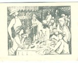 Bilbo Baggins Wine Cafe &amp; Restaurant Postcard Lunceon of the Boating Party - $13.86