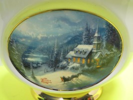 Thomas Kinkade Painter Of Light Sunday Evening Sleigh Ride Teleflora Gift Bowl - £7.99 GBP