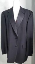 Hart Schaffner Marx Gold Trumpeter Mens 44L Black Blazer Sport Coat Suit Jacket - £15.58 GBP
