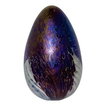 Vintage Mt. Saint Helens MSH 88 Art Glass Opalescent Egg Paperweights Si... - £22.42 GBP