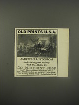1956 The Old Print Shop Advertisement - Old Prints U.S.A. - £14.55 GBP
