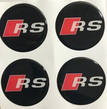 SET 4 X 40-120 mm Hand Made  Silikone Stickers RS Logo Aufkleber Domed F... - £10.22 GBP