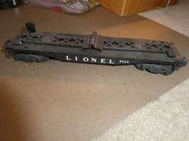 Vintage O Scale Lionel 6424 Black Flat Car 10 1/4&quot; Long - $18.81