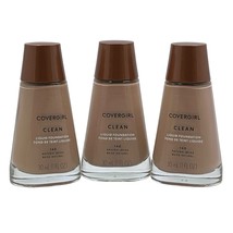 Covergirl Clean Liquid Foundation 140 Natural Beige Lot of 3 New - $24.36
