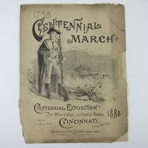 Sheet Music 1788 Centennial March Cincinnati Exposition 1788-1888 Antique 1888 - $49.99