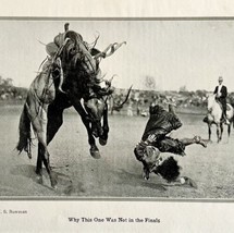 1921 Bonnie McCarroll Silver Photo Print Round Up Bucking Rodeo Cowboy DWN8C - $29.99