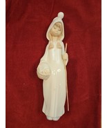 Lladro #4678 Shepherdess W/Basket Children Nativity Bisque Porcelain-fre... - $59.35