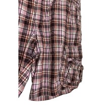 Tommy Bahamas Mens Size 38 Brown Plaid Shorts Cargo Make Life One Long W... - $26.72