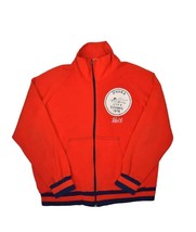 Vintage 70s Warm Up Jacket Mens M Red Winning Ways Track Jacket Swimming - £35.50 GBP