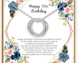 Birthday Gifts for Women Sterling Silver 50Th Birthday Necklace for Her  - $58.35