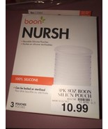 Boon Nursh Nurse Reusable Silicone Pouches 3 Baby 8 ozs Bottle-BRAND NEW... - €33,55 EUR