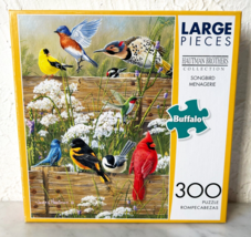 Songbird Menagerie Buffalo Jigsaw Puzzle 300 Large Pieces Hautman Bros-Complete - $14.20