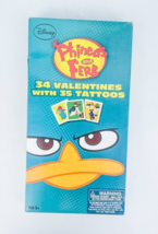 Phineas Ferb 34 Valentines Disney 35 Tattoos Perry the Platypus Candace NEW 2013 - £9.88 GBP