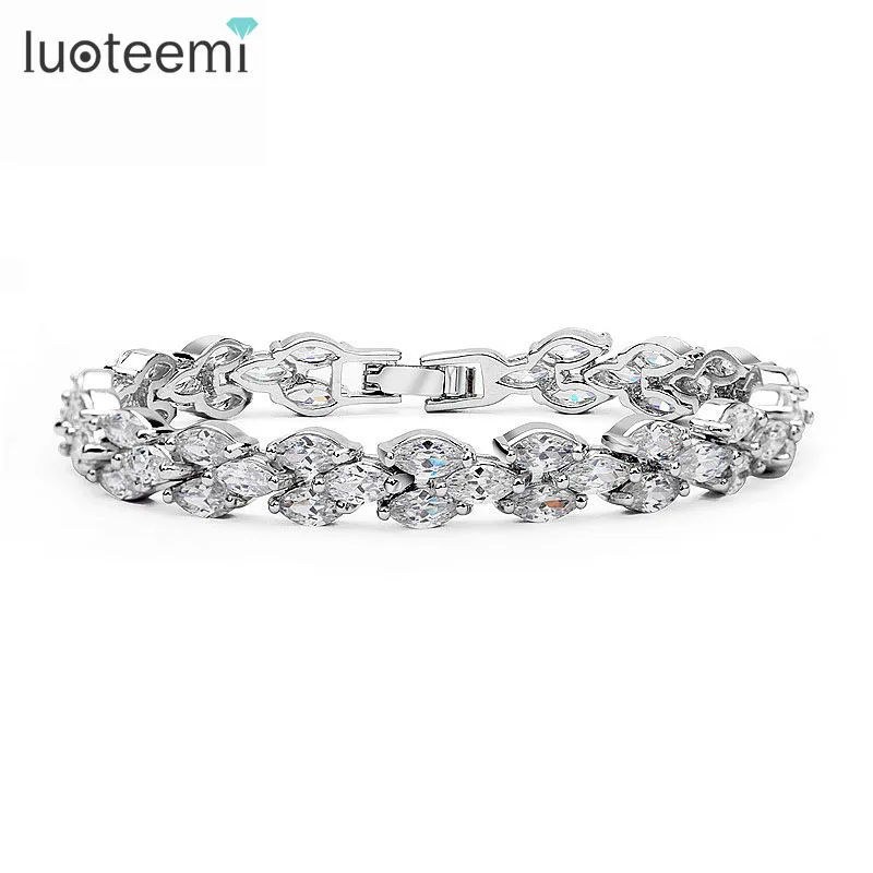 Classic Hot Selling New Rome Charm Bracelet AAA Cubic Zircon Engagement Wedding  - £33.24 GBP