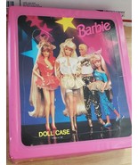 RARE Vintage Barbie Pink Doll Carrying Case 1993 w/7 doll Hangers - £12.51 GBP