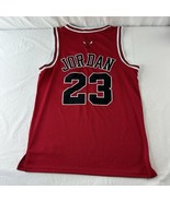 NIKE TEAM Chicago Bulls Michael Jordan #23 Red Jersey Size M / 48 Authen... - £52.08 GBP