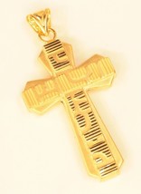 18K Gold Cross Pendant - £283.06 GBP