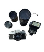 Minolta SR-T 101 35mm Camera with 4 Lens Made In Japan - $2,429.28 MXN