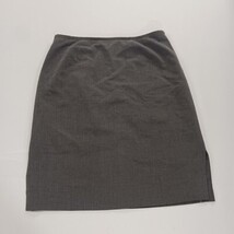 Cato RN#37080 Women's Gray Side Slits Rear Zipper Pencil Skirt Size 12 image 11