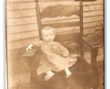 RPPC Adorable Baby in Big Rocking Chair UNP DB Postcard S18 - $3.91