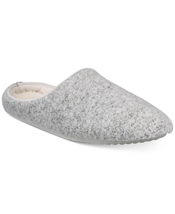 Charter Club Womens Gray Hacci Sweater Knit Scuff Slippers Memory Foam X... - £15.95 GBP