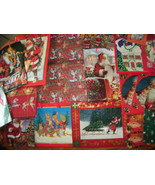 NEW Bundle Lot of 20 Christmas Holiday Gift Bags assorted sizes Santa de... - £23.53 GBP