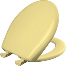 Lift-Off Round Slow-Close Toilet Seat In Yellow, Plastic By Bemis 200Slowt. - £59.34 GBP