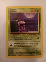 Pokemon 1999 Fossil Series Grimer 48 / 62 NM Single Trading Card - $9.99
