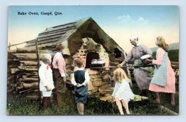Family Baking In Outdoor Oven Gaspe PQ Quebec Canada UNP Unused DB Postcard I16 - £3.23 GBP