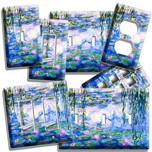 Water Lilies Claude Monet Impressionism Art Light Switch Outlet Room Wall Plates - £14.37 GBP+